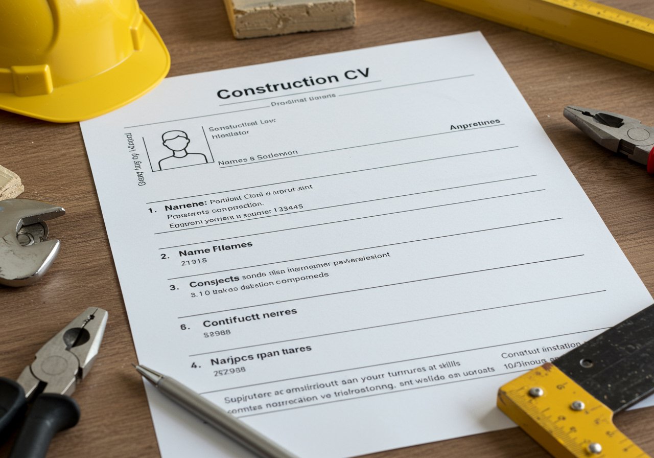 Crafting a winning application: tailoring your CV for niche construction roles cover